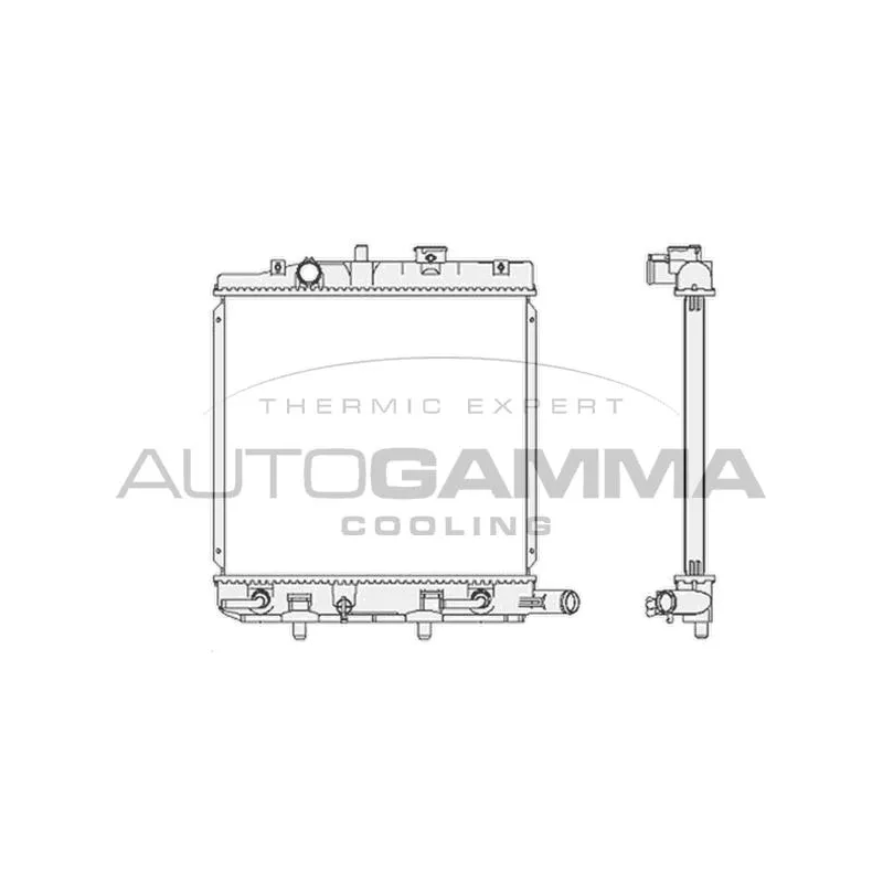 Radiateur, refroidissement du moteur AUTOGAMMA 104677