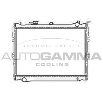 Radiateur, refroidissement du moteur AUTOGAMMA 104679