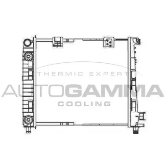 Radiateur, refroidissement du moteur AUTOGAMMA 104683