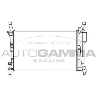 Radiateur, refroidissement du moteur AUTOGAMMA 104684
