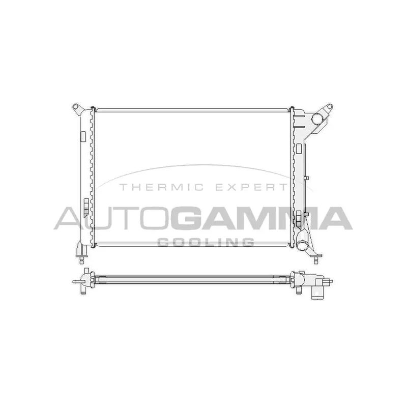 Radiateur, refroidissement du moteur AUTOGAMMA 104687
