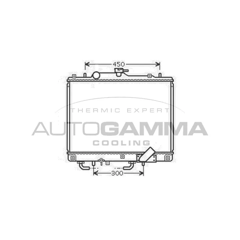 Radiateur, refroidissement du moteur AUTOGAMMA 104688