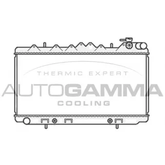 Radiateur, refroidissement du moteur AUTOGAMMA 104693