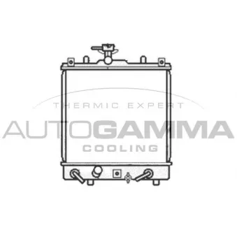 Radiateur, refroidissement du moteur AUTOGAMMA 104700
