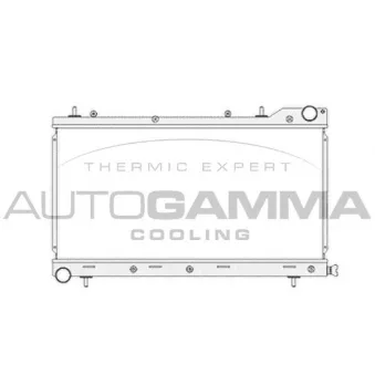 Radiateur, refroidissement du moteur AUTOGAMMA 104704