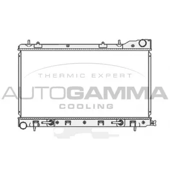 Radiateur, refroidissement du moteur AUTOGAMMA 104705