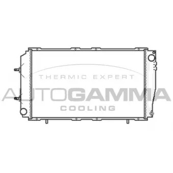 Radiateur, refroidissement du moteur AUTOGAMMA 104707