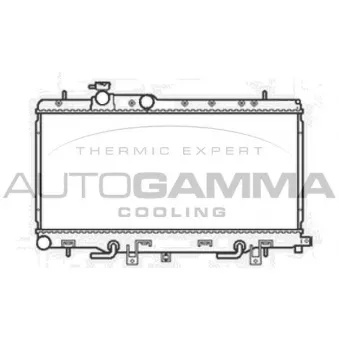 Radiateur, refroidissement du moteur AUTOGAMMA 104708