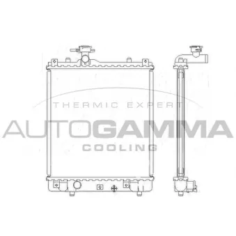 Radiateur, refroidissement du moteur AUTOGAMMA 104710