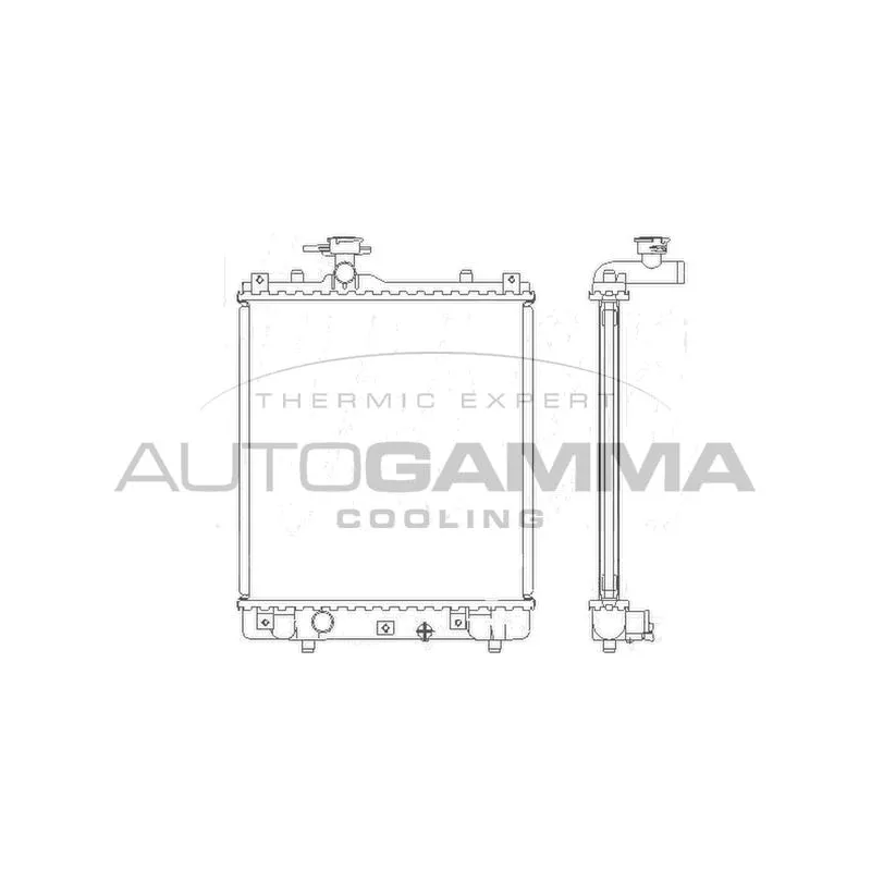 Radiateur, refroidissement du moteur AUTOGAMMA 104710
