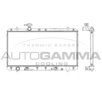 Radiateur, refroidissement du moteur AUTOGAMMA 104711