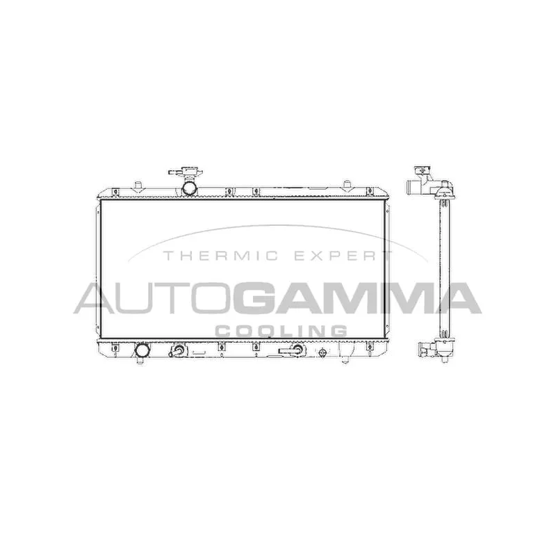 Radiateur, refroidissement du moteur AUTOGAMMA 104711