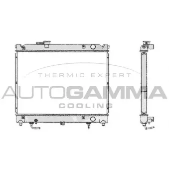 Radiateur, refroidissement du moteur AUTOGAMMA 104713