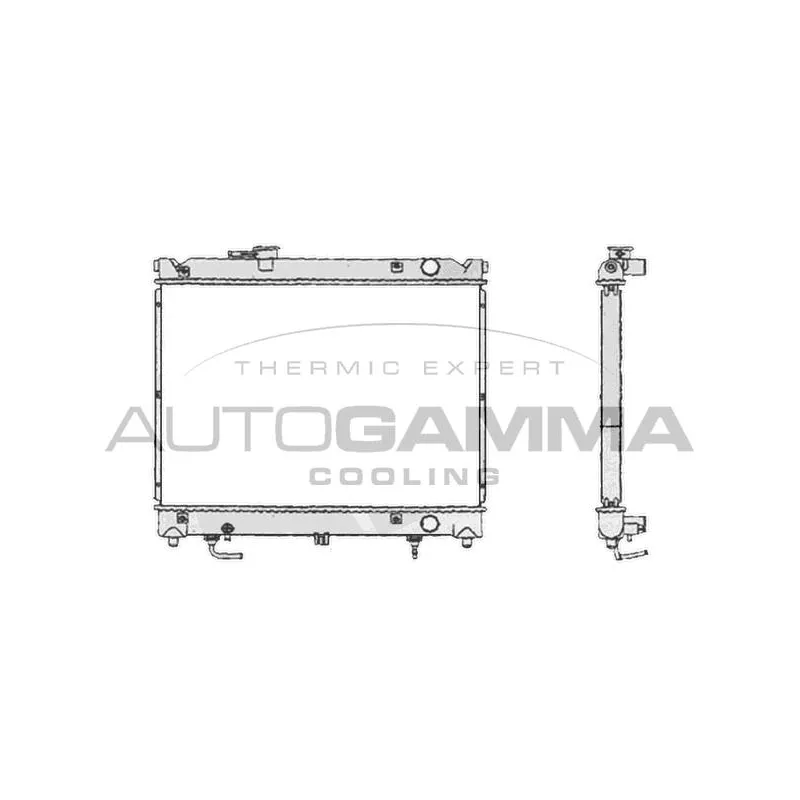 Radiateur, refroidissement du moteur AUTOGAMMA 104713