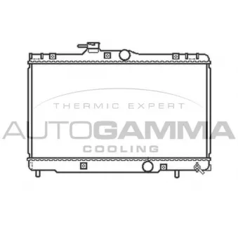 Radiateur, refroidissement du moteur AUTOGAMMA 104721