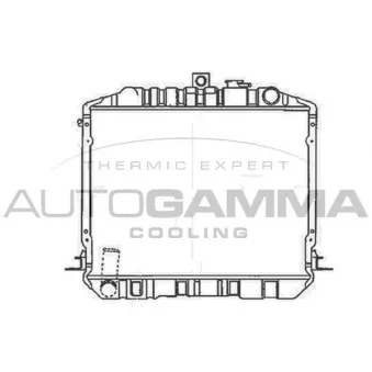 Radiateur, refroidissement du moteur AUTOGAMMA 104728