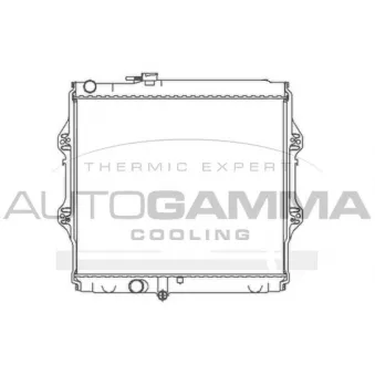 Radiateur, refroidissement du moteur AUTOGAMMA 104729