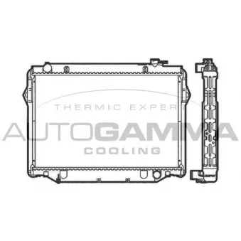 Radiateur, refroidissement du moteur AUTOGAMMA 104736