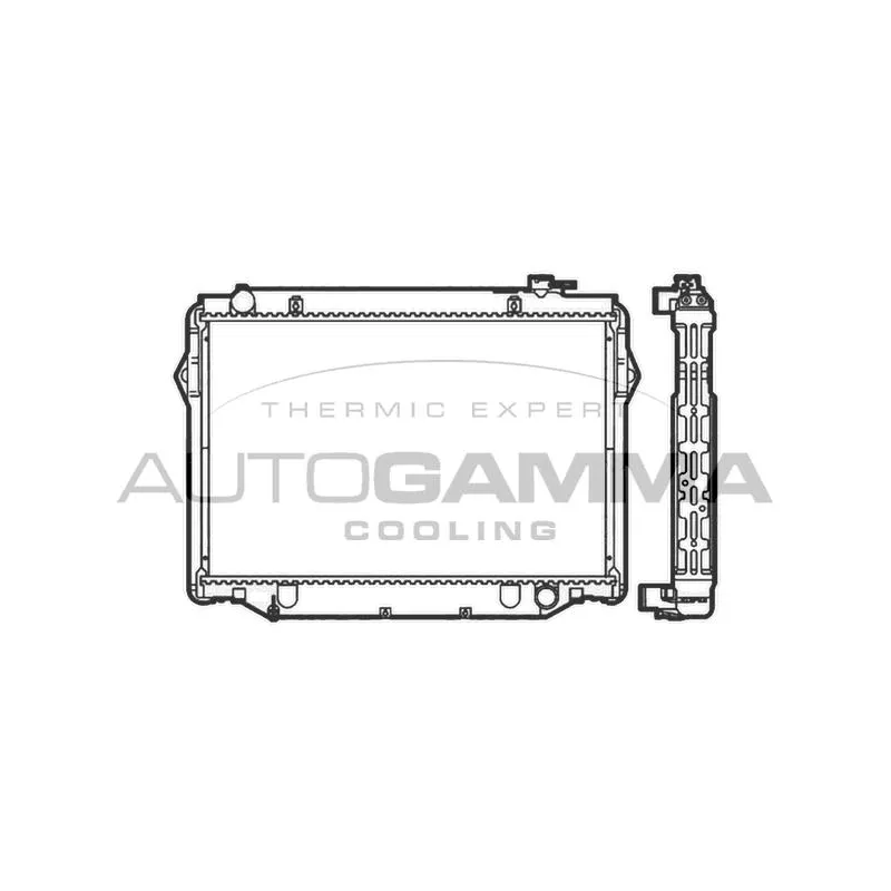 Radiateur, refroidissement du moteur AUTOGAMMA 104736