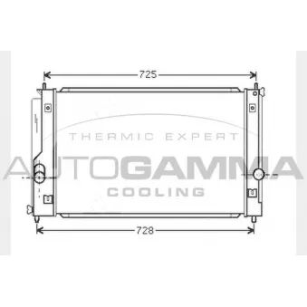 Radiateur, refroidissement du moteur AUTOGAMMA
