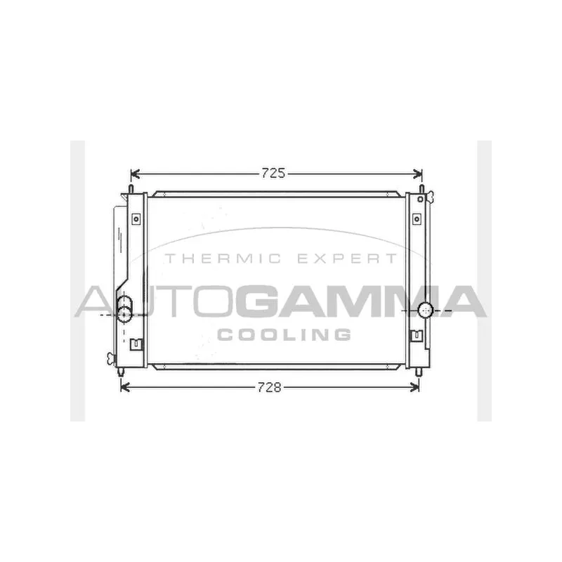Radiateur, refroidissement du moteur AUTOGAMMA 104741