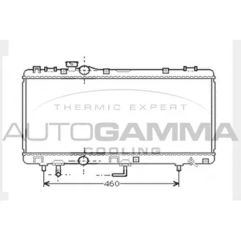 Radiateur, refroidissement du moteur AUTOGAMMA 104742