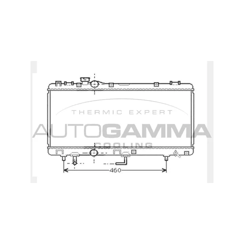 Radiateur, refroidissement du moteur AUTOGAMMA 104742