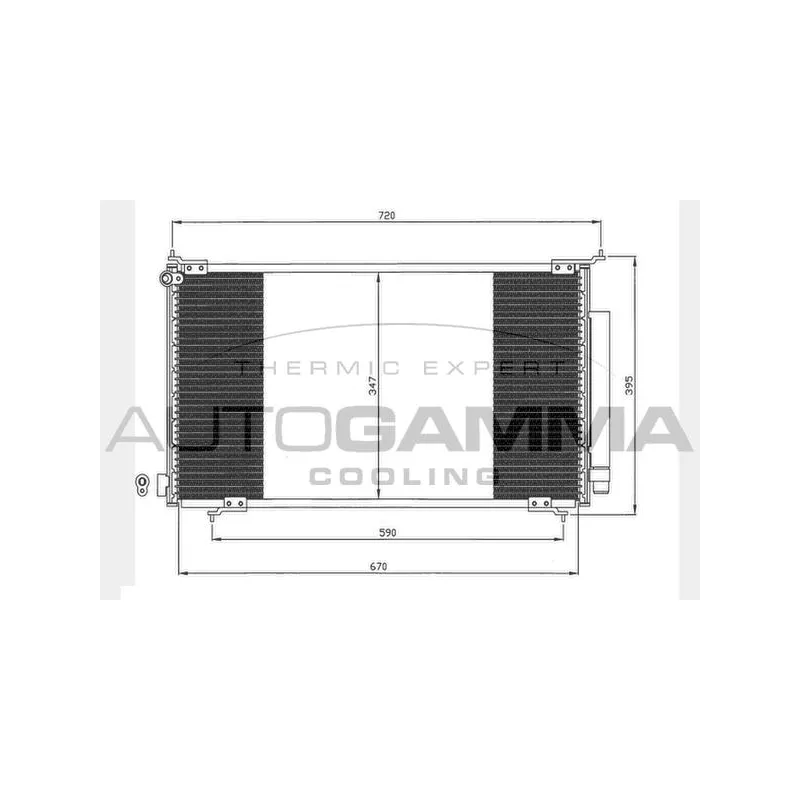 Condenseur, climatisation AUTOGAMMA 104755