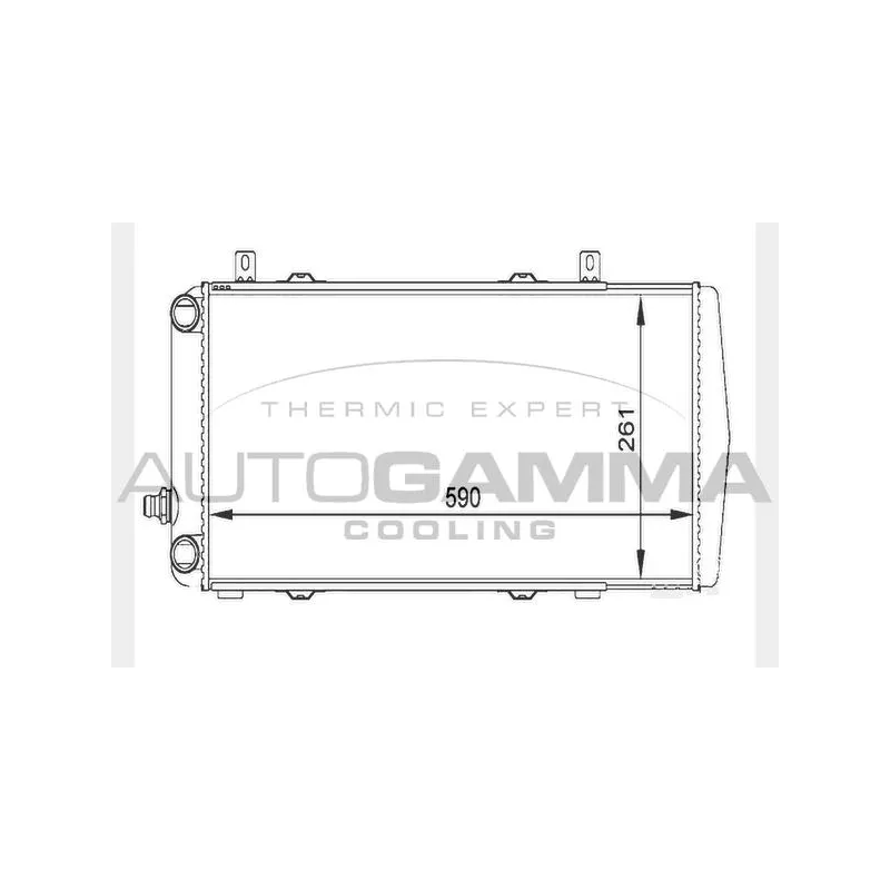 Radiateur, refroidissement du moteur AUTOGAMMA 104756
