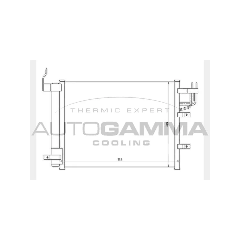 Condenseur, climatisation AUTOGAMMA 104759