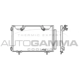 Condenseur, climatisation AUTOGAMMA 104766