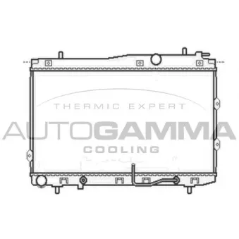 Radiateur, refroidissement du moteur AUTOGAMMA 104768