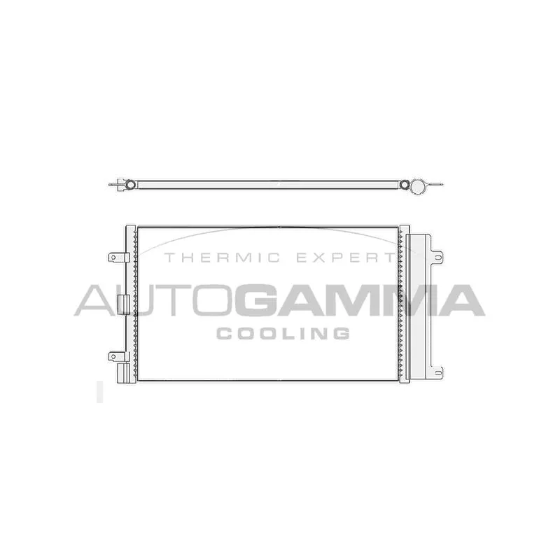 Condenseur, climatisation AUTOGAMMA 104777