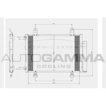 Condenseur, climatisation AUTOGAMMA 104779