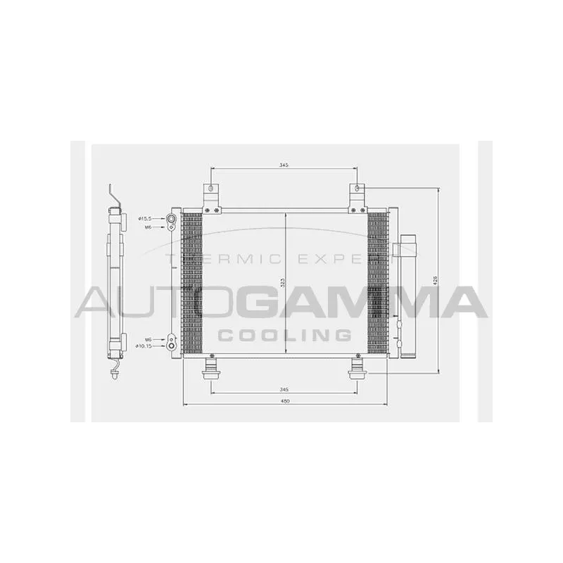 Condenseur, climatisation AUTOGAMMA 104779