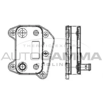Radiateur d'huile AUTOGAMMA 104789
