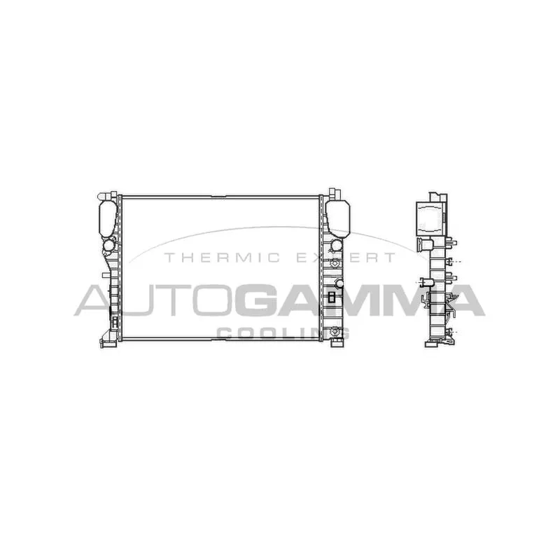Radiateur, refroidissement du moteur AUTOGAMMA 104801