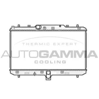 Radiateur, refroidissement du moteur AUTOGAMMA 104825