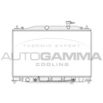 Radiateur, refroidissement du moteur AUTOGAMMA 104827