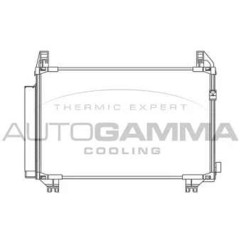 Condenseur, climatisation AUTOGAMMA 104828