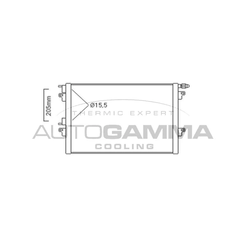 Condenseur, climatisation AUTOGAMMA 104830