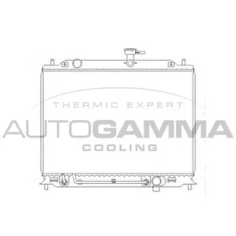 Radiateur, refroidissement du moteur AUTOGAMMA 104831