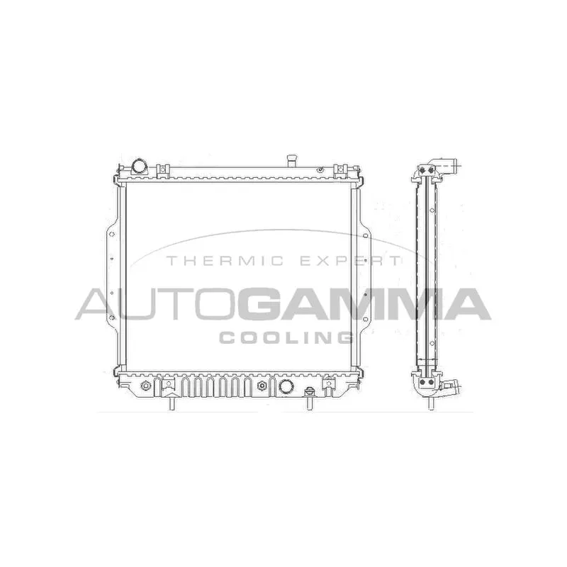 Radiateur, refroidissement du moteur AUTOGAMMA 104838