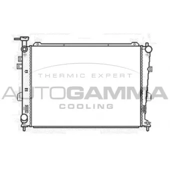 Radiateur, refroidissement du moteur AUTOGAMMA 104839