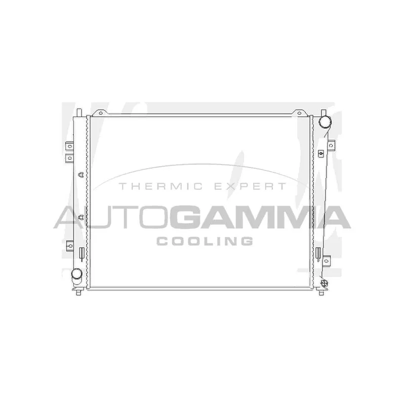 Radiateur, refroidissement du moteur AUTOGAMMA 104841