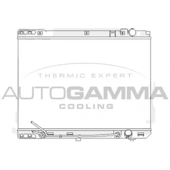 Radiateur, refroidissement du moteur AUTOGAMMA 104843