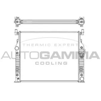 Radiateur, refroidissement du moteur AUTOGAMMA 104851