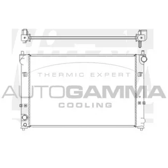 Radiateur, refroidissement du moteur AUTOGAMMA 104852