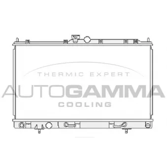 Radiateur, refroidissement du moteur AUTOGAMMA 104854