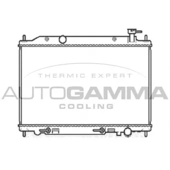 Radiateur, refroidissement du moteur AUTOGAMMA 104860